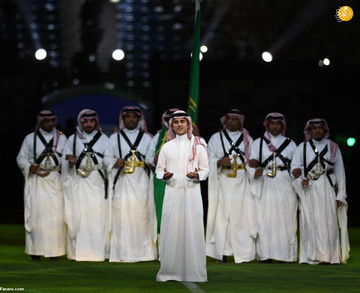 ملک سلمان و بن سلمان در فینال جام پادشاهی عربستان