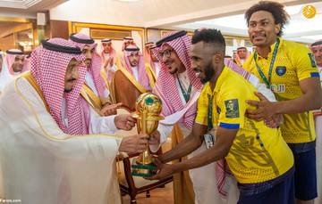 ملک سلمان و بن سلمان در فینال جام پادشاهی عربستان