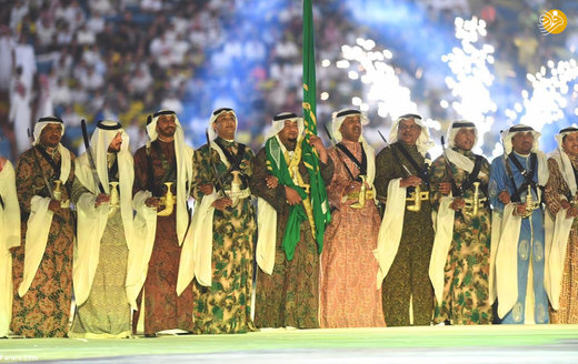 ملک سلمان و بن سلمان در فینال جام پادشاهی عربستان