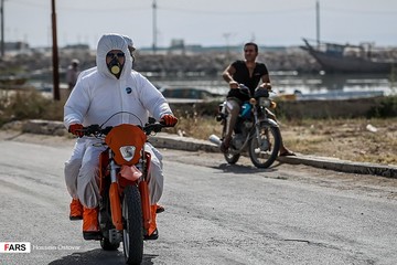 رزمایش پدافند پرتویی نیروگاه اتمی بوشهر