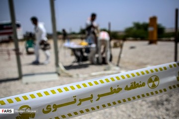 رزمایش پدافند پرتویی نیروگاه اتمی بوشهر