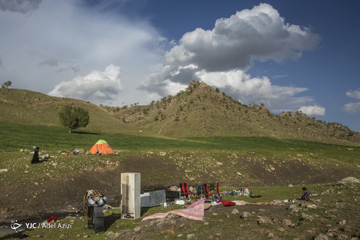 سیل‌زدگان لرستانی در پناه طبیعت