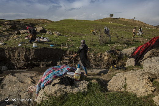 سیل‌زدگان لرستانی در پناه طبیعت