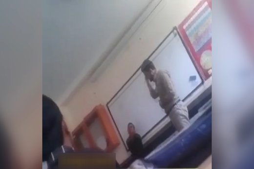 فیلم | تنبیه دانش‌آموز با شلاق توسط معلمی در ملارد!