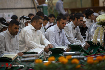 مراسم جزءخوانی قرآن کریم در حرم حضرت عباس علیه‌السلام
