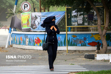 هوای امروز تهران، وزش باد نسبتا شدید