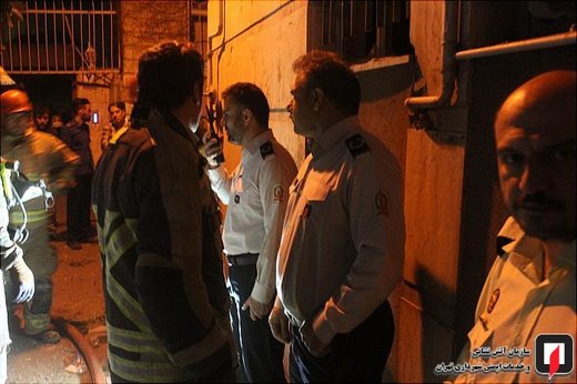انفجار و آتش‌سوزی ساختمان در خیابان نجات‌الهی جنوبی