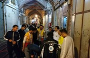 شمار مصدومان آتش‌سوزی بازار تبریز به ۱۶ نفر رسید