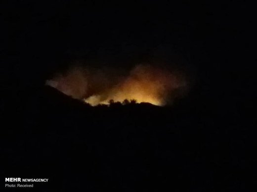 آتش‌سوزی در نخلستان های سیاهو