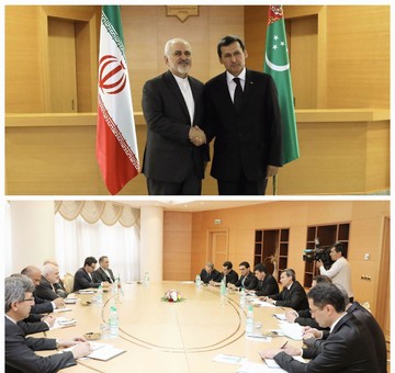  ظریف یؤكد علي تعزیز التعاون فی مجال الطاقة والنقل بین ایران وتركمانستان