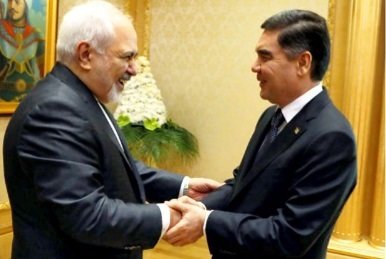 Zarif confers with Turkmen president on int'l issues Zarif confers with Turkmen president on int'l issues