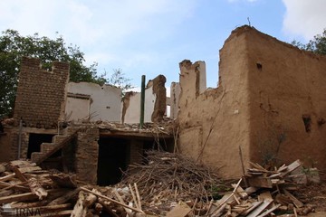 رانش زمین در روستای «قلعه‌‌ قافه‌ بالا» گلستان