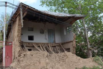 رانش زمین در روستای «قلعه‌‌ قافه‌ بالا» گلستان