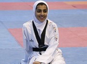 مدال نقره جهان بر گردن دختر ۱۷ ساله تکواندو ایران