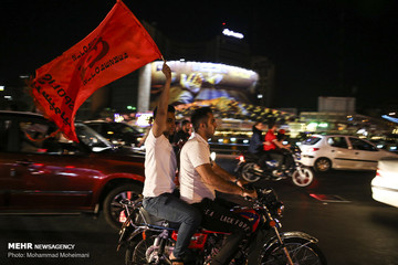 شادی خیابانی مردم تهران بعد از قهرمانی پرسپولیس