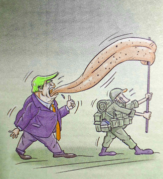 رئیس‌جمهور زبون دراز!