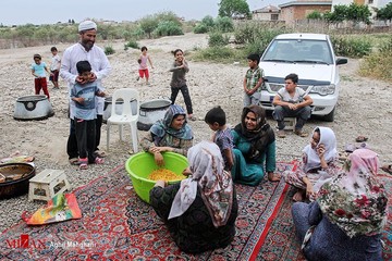 ماه رمضان در مناطق سیل‌زده آق‌قلا
