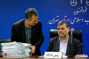 چهارمین جلسه رسیدگی به اتهامات علیرضا زیبا حالت منفرد