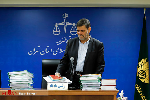 چهارمین جلسه رسیدگی به اتهامات علیرضا زیبا حالت منفرد