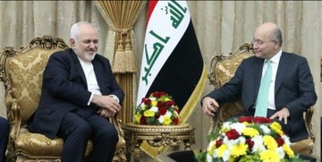 ظریف درباره حوادث اخیر منطقه با رئیس جمهور عراق دیدار کرد