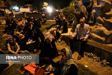 مراسم احیای شب بیست و یکم ماه رمضان در میدان فلسطین