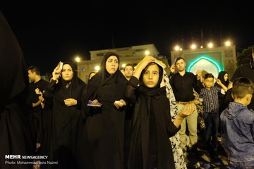مراسم احیای شب بیست و یکم ماه رمضان در حرم عبدالعظیم حسنی(ع)