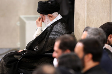 مراسم سوگواری شهادت حضرت امیرالمؤمنین علیه‌السلام  با حضور رهبر معظم انقلاب اسلامی