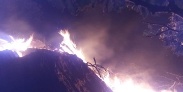 آتش‌سوزی در کوه الوند بهمئی