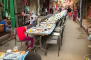 فیلم | میز ۵۰ متری افطار ماه رمضان در قاهره