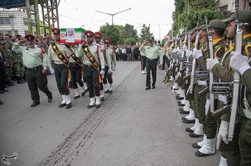 تشییع پیکر شهید کورش حاجی‌ مرادی در کرمانشاه