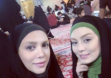 عکس | تیپ خاص سحر قریشی در حرم امام رضا(ع)