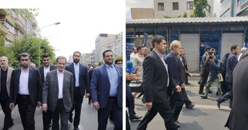 حضور «لاریجانی» رئیس مجلس و «جهانگیری» معاون اول رئیس جمهور در راهپیمایی شکوهمند روز جهانی قدس
