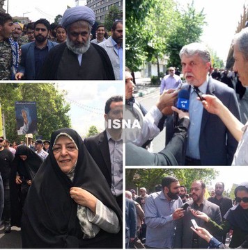 طائب، اميری، صالحی و ابتكار در روز حمايت از قدس شريف