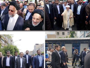 حضور شخصیت‌ها در راهپیمایی روز قدس