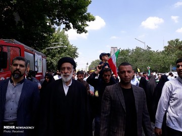 حضور مسئولین نظام در راهپیمایی روز جهانی قدس