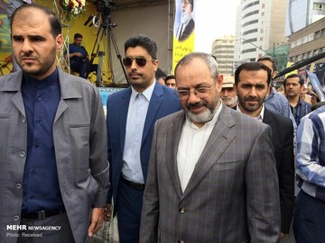 حضور مسئولین نظام در راهپیمایی روز جهانی قدس