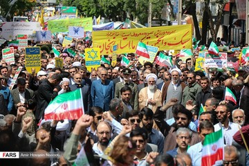 راهپیمایی روز جهانی قدس در زنجان