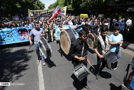 راهپیمایی روز جهانی قدس در آذربایجان شرقی