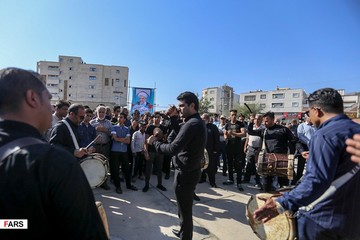 مراسم تشییع امام جمعه شهید کازرون