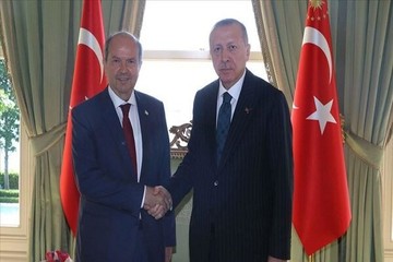  اردوغان با نخست‌وزیر قبرس شمالی دیدار کرد