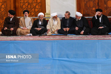 عکسی از خوش و بش روحانی و لاریجانی با آیت‌الله جنتی