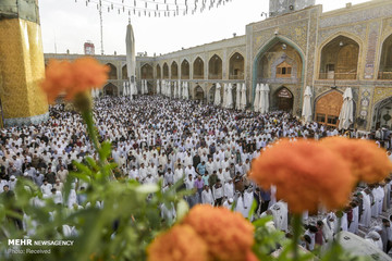 اقامه نماز عید سعید فطر در حرم علوی(ع)