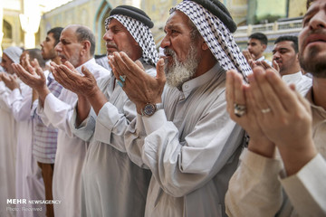 اقامه نماز عید سعید فطر در حرم علوی(ع)