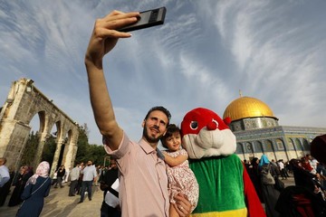 جشن عید فطر در شهر بیت‌المقدس فلسطین