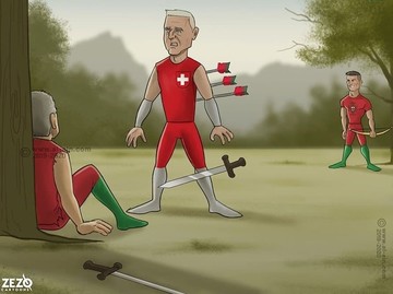 کاری که رونالدو با سوئیس کرد!