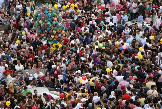 جشن عید فطر در شهر قاهره مصر