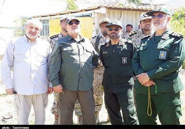 تصاویری از چند مقام بلندپایه سپاه در محلی که زمانی محل تاخت و تاز ضدانقلاب بود