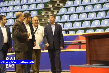 بازدید استاندار آذربایجان‌غربی از آخرین مراحل آماده سازی سالن غدیر ارومیه