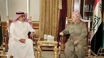 بارزانی با مقام سعودی در اربیل دیدار کرد