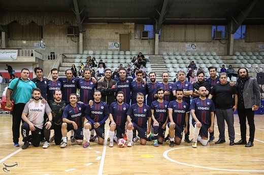 بازی دوستانه تیم منتخب کودکان کار و ستارگان هنر ایران